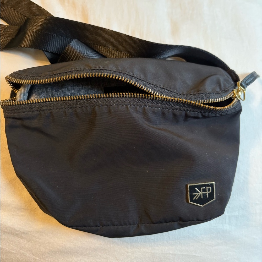 Freshly Picked Black Fanny Pack/ Crossbody Nylon Bag